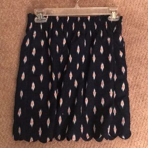 J. Crew factory city skirt elastic waist navy